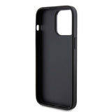 Guess iPhone 15 Pro Max Suojakuori Fixed Glitter Musta