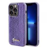 Guess iPhone 15 Pro Max Kuori Sequin Violetti