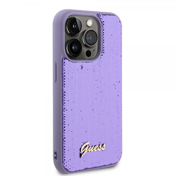 Guess iPhone 15 Pro Max Kuori Sequin Violetti