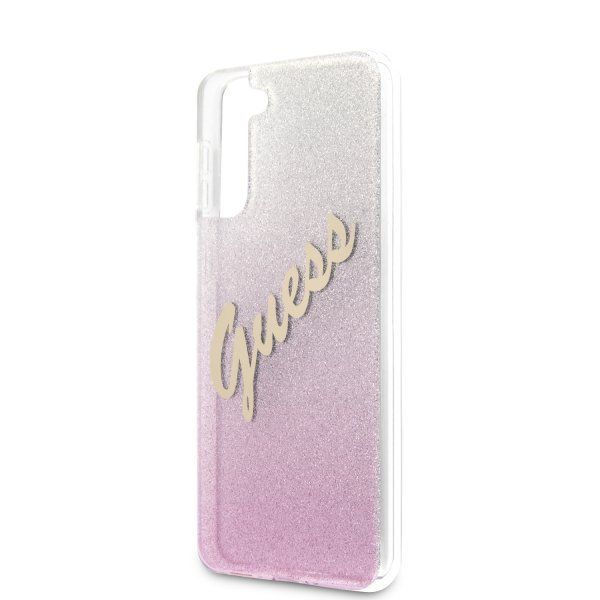 Guess Samsung Galaxy S21 Kuori Vintage Pinkki