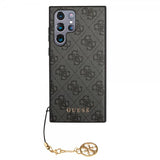 Guess Samsung Galaxy S22 Ultra Suojakuori 4G Charms Harmaa