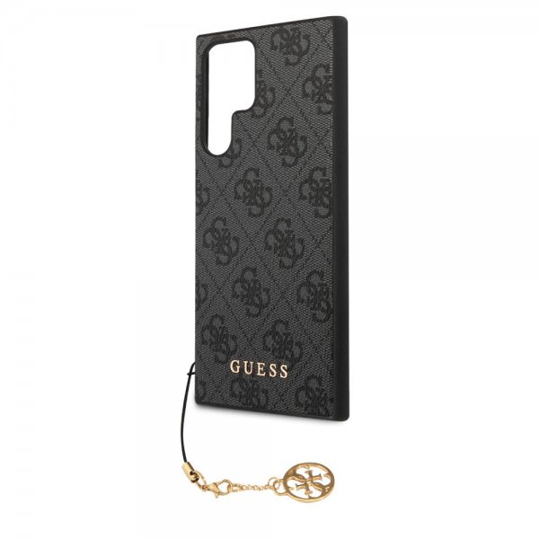 Guess Samsung Galaxy S22 Ultra Suojakuori 4G Charms Harmaa