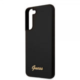 Guess Samsung Galaxy S22 Kuori Script Metal Logo Musta