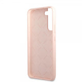 Guess Samsung Galaxy S22 Kuori Script Metal Logo Pale Pink