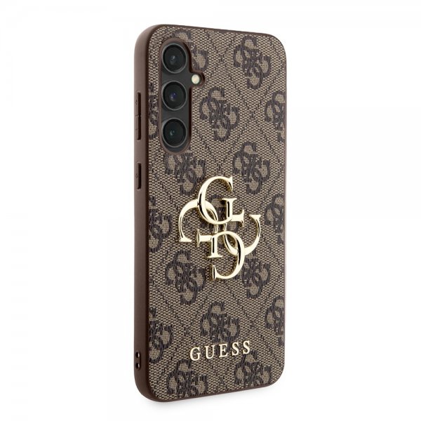 Guess Samsung Galaxy S23 FE Kuoret 4G Metal Logo Ruskea