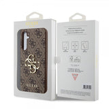 Guess Samsung Galaxy S23 FE Kuoret 4G Metal Logo Ruskea