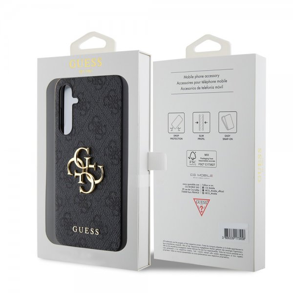 Guess Samsung Galaxy S23 FE Kuoret 4G Metal Logo Harmaa