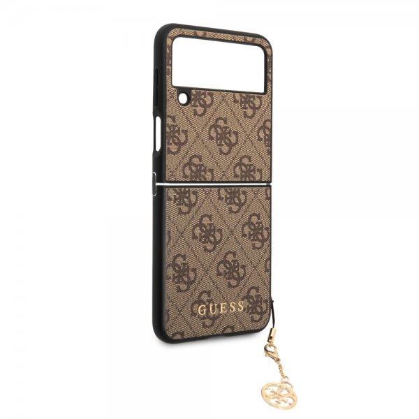 Guess Samsung Galaxy Z Flip 4 Kuori 4G Charms Ruskea