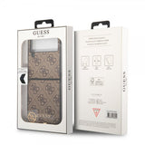 Guess Samsung Galaxy Z Flip 4 Kuori 4G Charms Ruskea