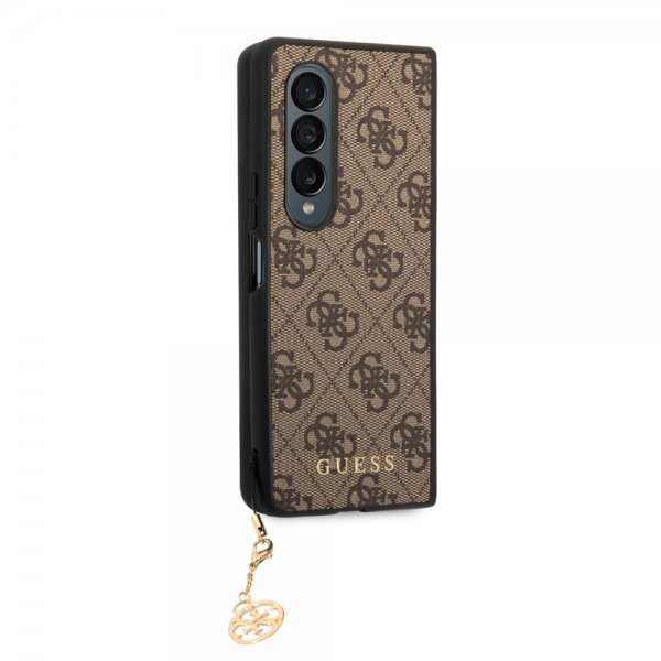 Guess Samsung Galaxy Z Fold 4 Kuori 4G Charms Ruskea