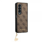 Guess Samsung Galaxy Z Fold 4 Kuori 4G Charms Ruskea
