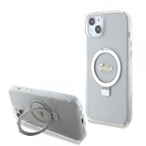 Guess iPhone 15 Plus Suojakuori Sormusteline Glitter MagSafe Läpinäkyvä