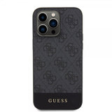 Guess iPhone 15 Pro Max Kuori Bottom Stripe MagSafe Musta
