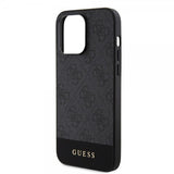Guess iPhone 15 Pro Max Kuori Bottom Stripe MagSafe Musta