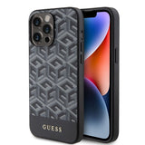 Guess iPhone 15 Pro Max Suojakuori G Cube MagSafe Musta