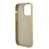 Guess iPhone 15 Pro Max Saffiano MagSafe -suojakuori, beige