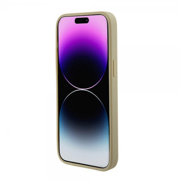 Guess iPhone 15 Pro Max Saffiano MagSafe -suojakuori, beige