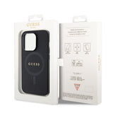 Guess iPhone 15 Pro Max Saffiano MagSafe Musta Kuori