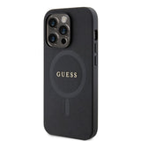 Guess iPhone 15 Pro Max Saffiano MagSafe Musta Kuori