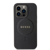 Guess iPhone 15 Pro Max Saffiano MagSafe Musta Kuori
