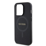 Guess iPhone 15 Pro Max Saffiano MagSafe Musta Kuori