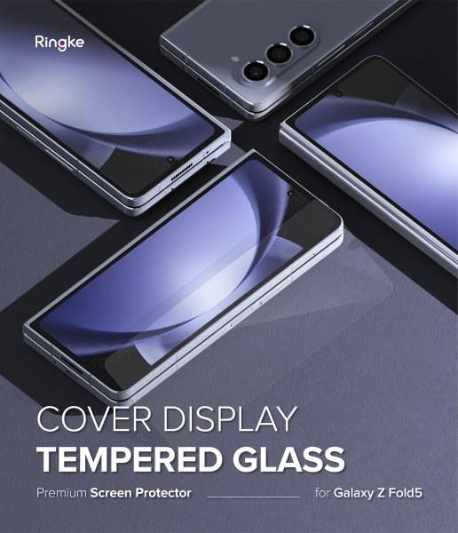 Ringke Samsung Galaxy Z Fold 5 -näytönsuoja, kansinäytön suojalasi