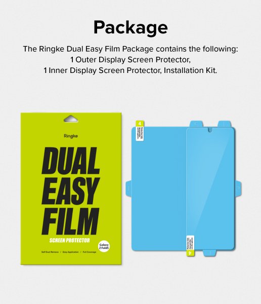 Ringke Samsung Galaxy Z Fold 5 -näytönsuoja Dual Easy Film
