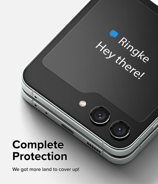 Ringke Samsung Galaxy Z Flip 5 Näytönsuoja Suojalasi 2-pakkaus