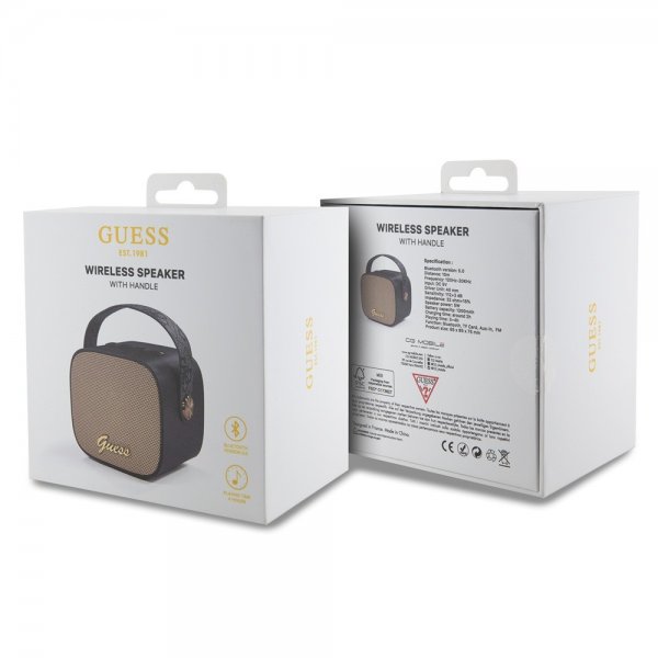 Guess Kaiutin Mini Bluetooth-kaiutin Musta