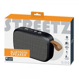 Streetz Kaiutin S100 Kannettava kompakti Bluetooth-kaiutin Musta