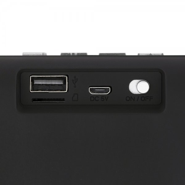 Streetz Kaiutin S100 Kannettava kompakti Bluetooth-kaiutin Musta