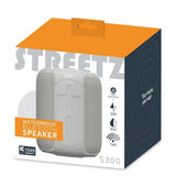 Streetz Kaiutin S300 Vedenkestävä Bluetooth-kaiutin Harmaa