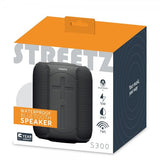 Streetz Kaiutin S300 Vedenkestävä Bluetooth-kaiutin Musta