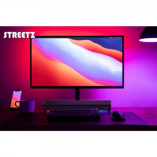 Streetz-kaiutin SB100 Bluetooth-soundbar, musta