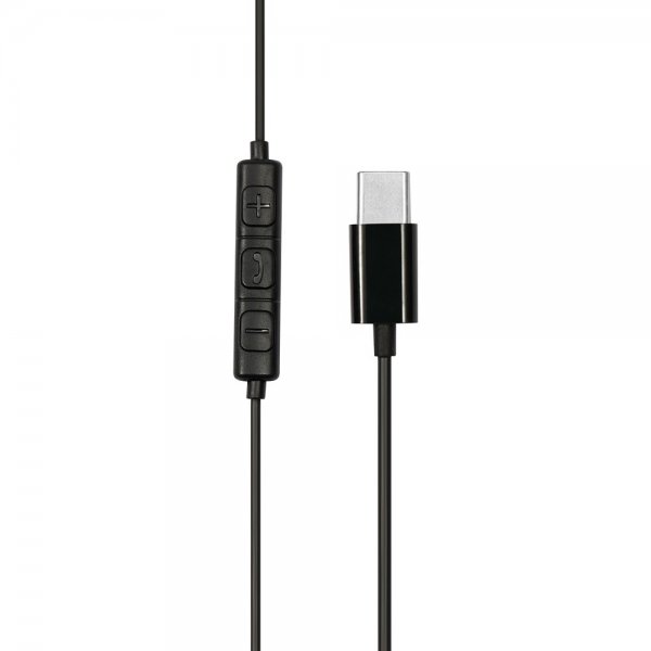 Streetz Kuulokkeet C200 Semi-In-Ear Headset USB-C Musta