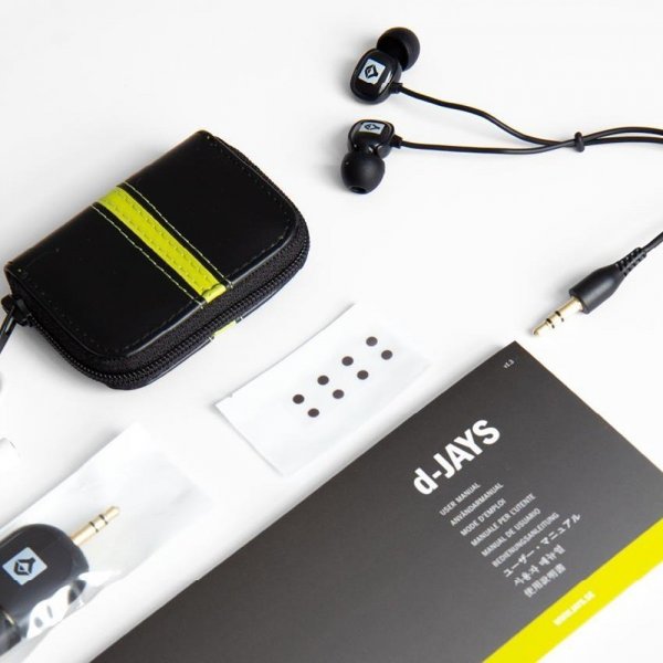 Jays Langalliset Kuulokkeet d-JAYS Sound Isolating Earphones 3.5mm Musta