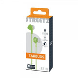Streetz Kuulokkeet E110 Nappikuulokkeet 3.5mm Vihreä