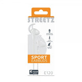 Streetz Kuulokkeet E120 Sport-nappikuulokkeet 3.5mm Valkoinen