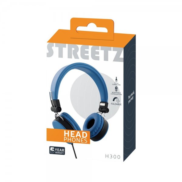 Streetz Kuulokkeet H300 Kuulokkeet 3.5mm Sininen