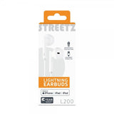 Streetz Kuulokkeet L200 Lightning Nappikuulokkeet Valkoinen