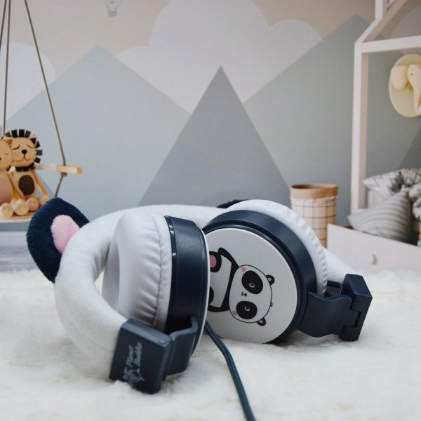 Planet Buddies Recycled Furry Pippin the Panda -kuulokkeet