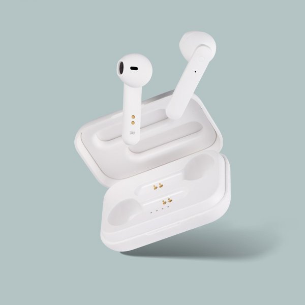 Streetz Kuulokkeet T110 Wireless Earbuds Semi-In-Ear Valkoinen