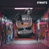 Streetz Kuulokkeet T150 Läpinäkyvät Täysin Langattomat Nappikuulokkeet Musta