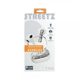 Streetz Kuulokkeet T150 Läpinäkyvät True Wireless Nappikuulokkeet Valkoinen