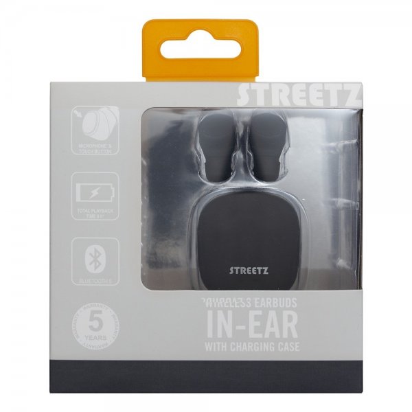 Streetz Kuulokkeet T200 Langattomat Nappikuulokkeet In-Ear Musta