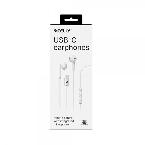 Celly kuulokkeet UP1100 USB-C Valkoinen
