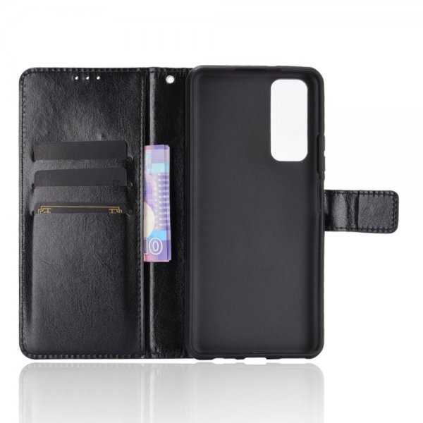 Huawei P Smart 2021 Nahkakuori Musta