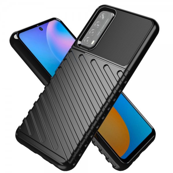 Huawei P Smart 2021 Suojakuori Thunder Series Musta