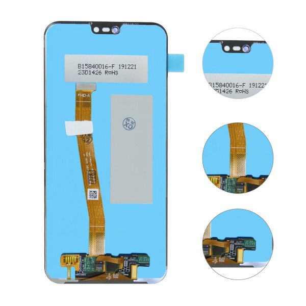 Huawei P20 Lite Näyttö/Display OEM - Musta