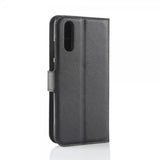 Huawei P20 Litchi musta suojakotelo
